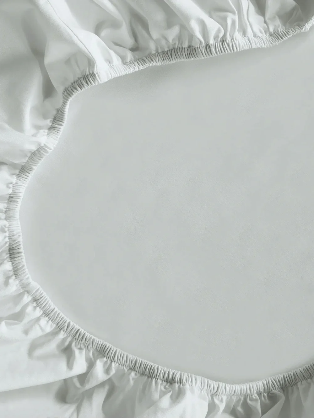 New Quince Organic Crisp Percale Fitted Sheet Set Twin XL Mist (Light Grey Blue)